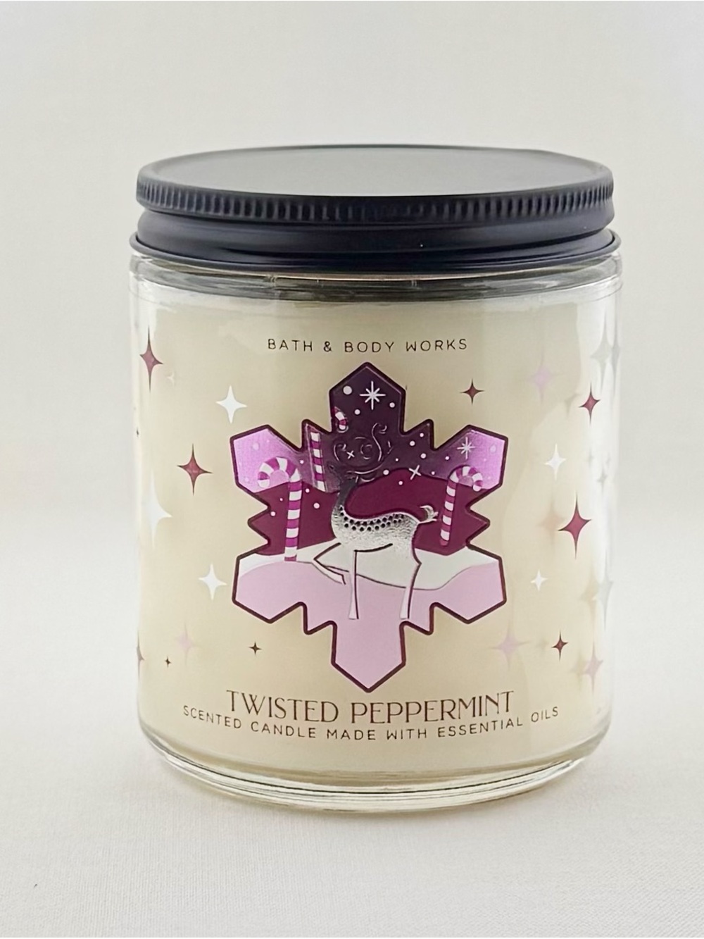 Bath & Body Works Twisted Peppermint Scented One Wick Candle